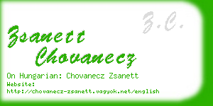 zsanett chovanecz business card